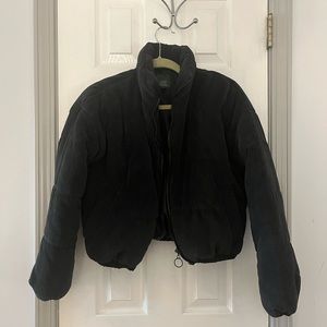 Black puffer jacket